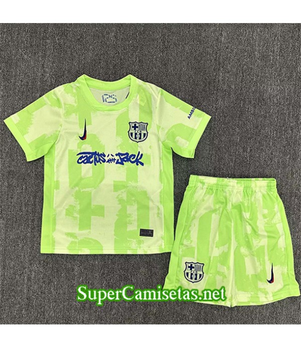 Tailandia Tercera Equipacion Camiseta Barcelona Enfant Verde 2025 2026