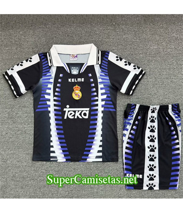 Tailandia Tercera Equipacion Camiseta Retro Real Madrid Enfant 1997 98