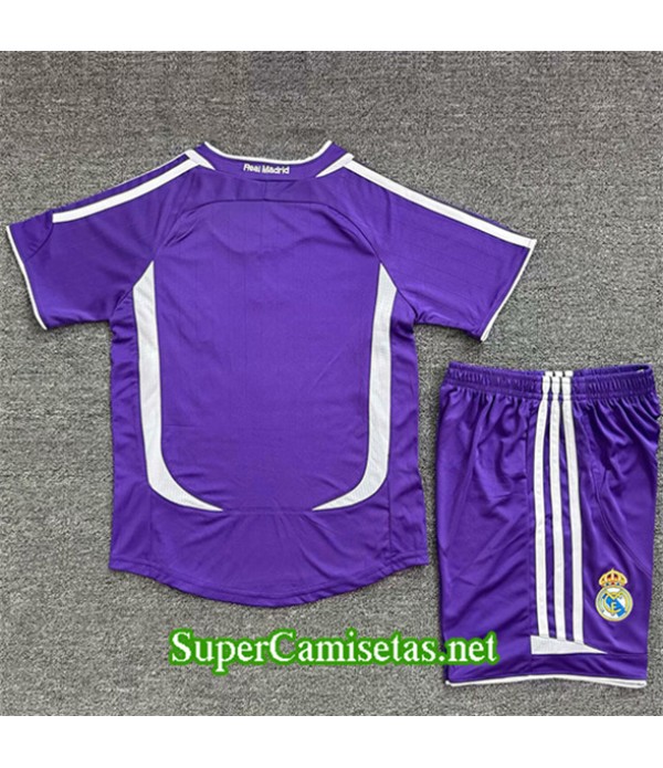 Tailandia Tercera Equipacion Camiseta Retro Real Madrid Enfant 2006 07