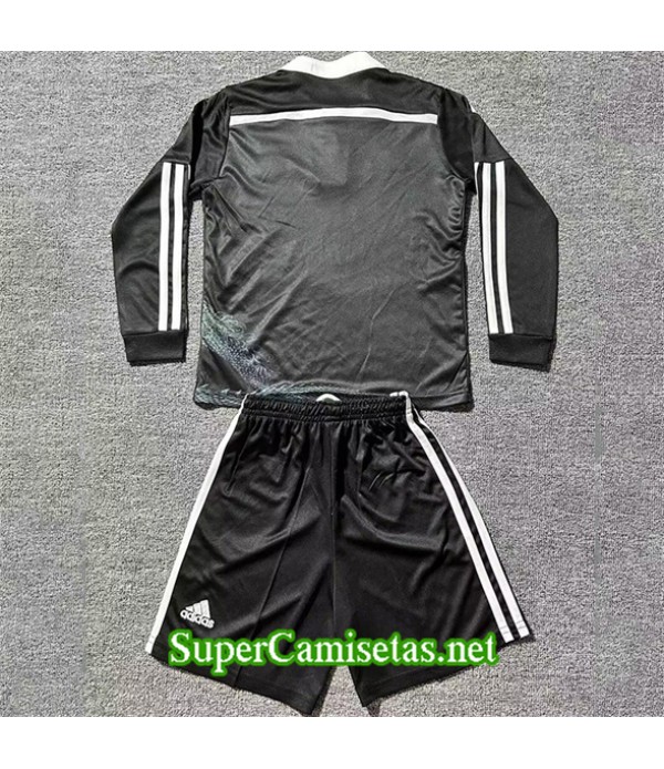 Tailandia Tercera Equipacion Camiseta Retro Real Madrid Niño Manga Larga 2014 15