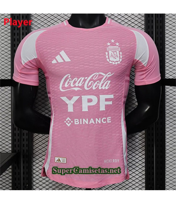 Tailandia Equipacion Camiseta Argentina Player Rosa 2025 2026
