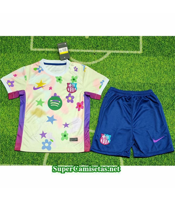 Tailandia Equipacion Camiseta Barcelona Niño Checkered Plate 2025 2026