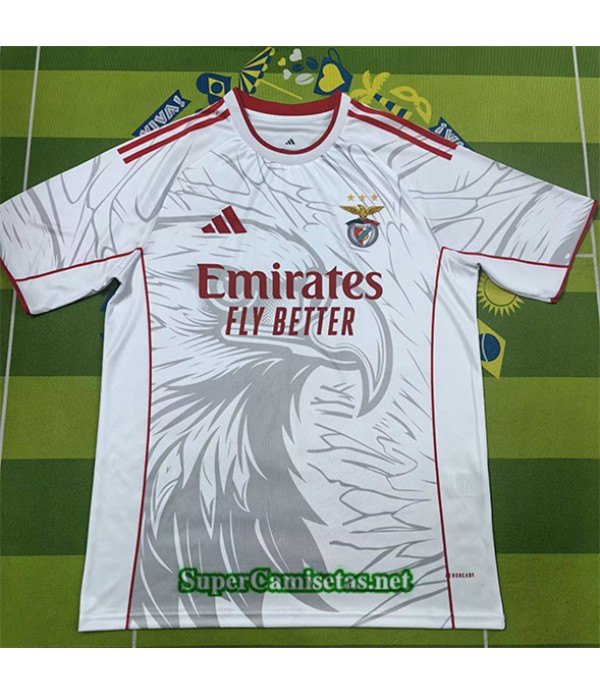 Tailandia Equipacion Camiseta Benfica Blanco 2025 ...