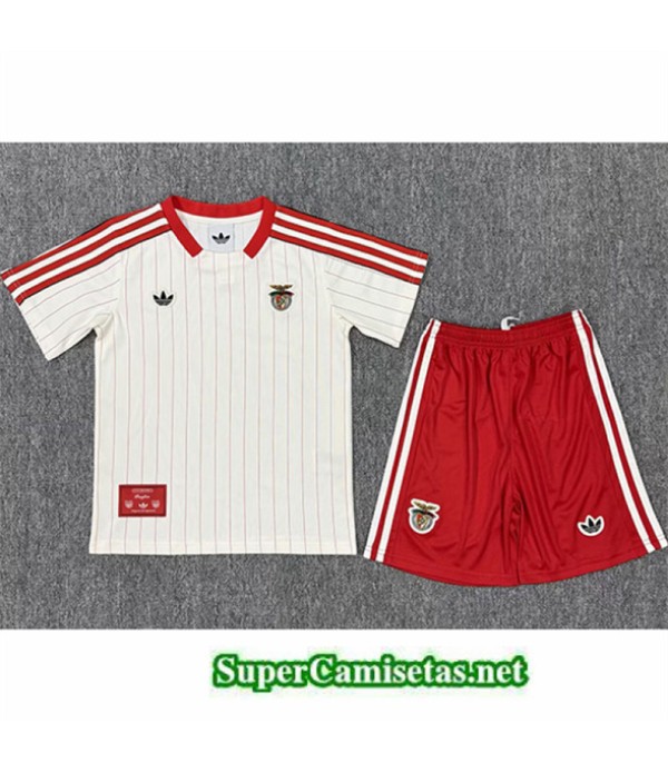 Tailandia Equipacion Camiseta Benfica Niño Blanco 2025 2026 Tailandia Equipacion Camiseta Benfica Niño Blanco 2025 2026