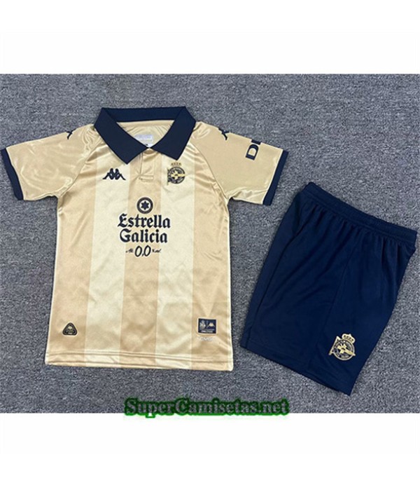 Tailandia Equipacion Camiseta Deportivo La Coruna Niño 25e Anniversaire 2025 2026