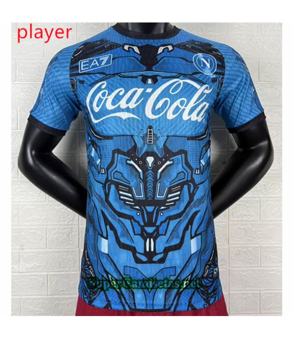 Tailandia Equipacion Camiseta Naples Player Azul 2...