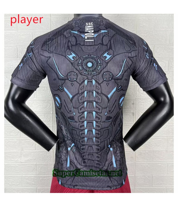 Tailandia Equipacion Camiseta Naples Player Negro 2025 2026