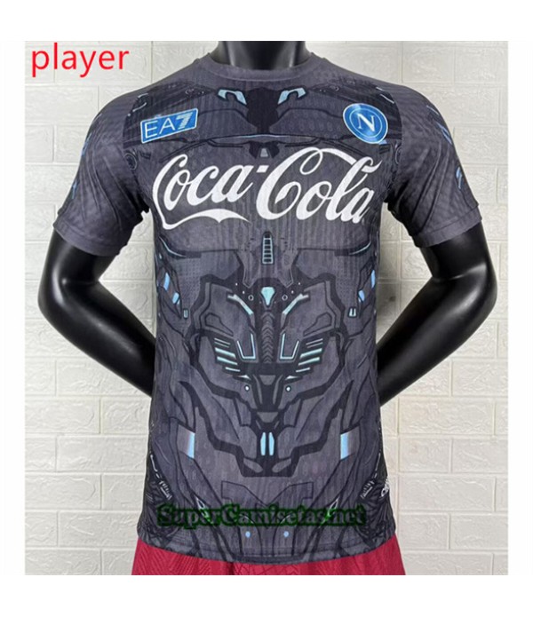 Tailandia Equipacion Camiseta Naples Player Negro ...
