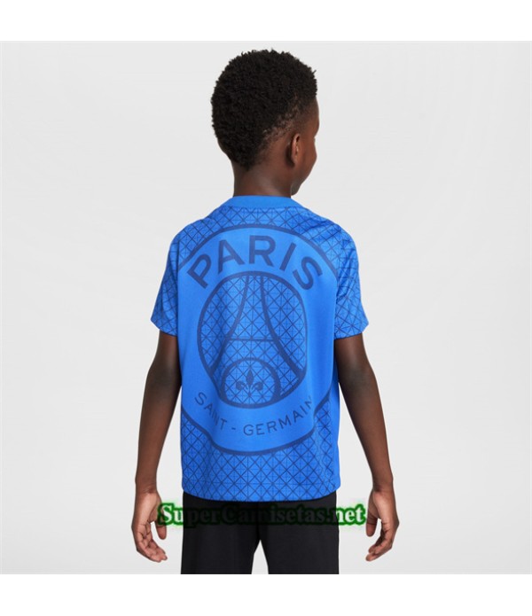 Tailandia Equipacion Camiseta Psg Niño Pre Match Azul 2025 2026