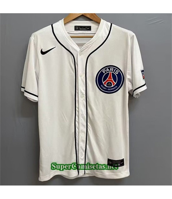 Tailandia Equipacion Camiseta Psg Baseball Blanco 2025 2026