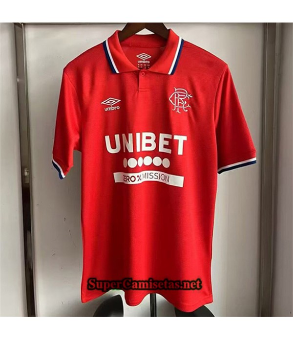 Tailandia Equipacion Camiseta Rangers Rojo 2025 20...