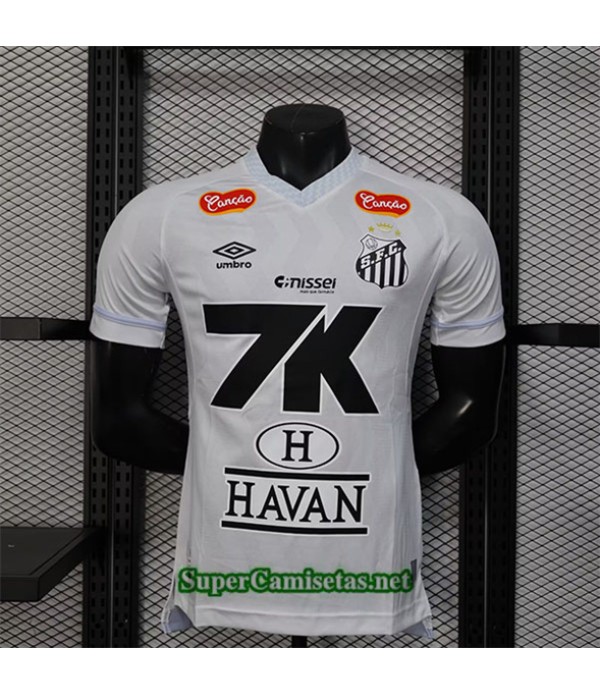 Tailandia Equipacion Camiseta Santos Player Blanco...