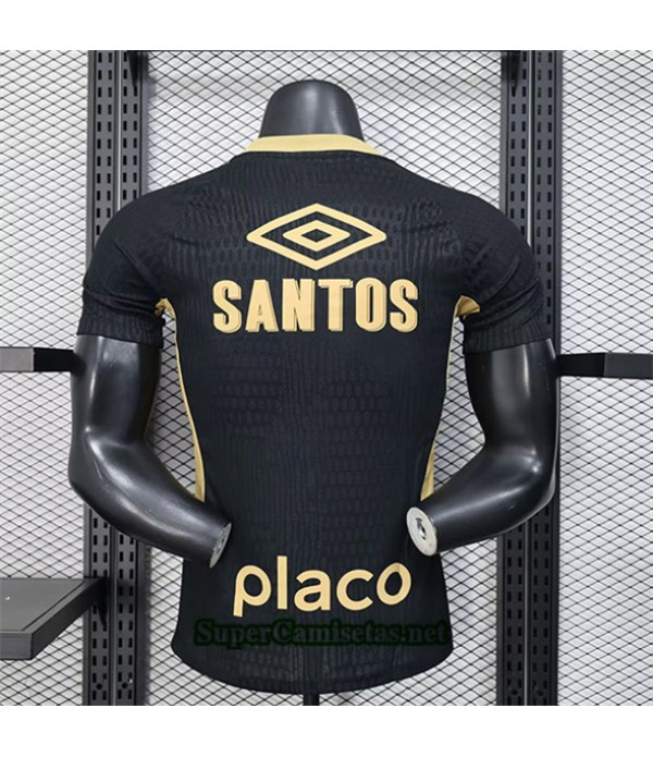 Tailandia Equipacion Camiseta Santos Player Negro 2025 2026