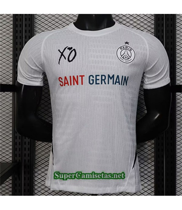 Tailandia Equipacion Camiseta Santos Player Xo Bla...