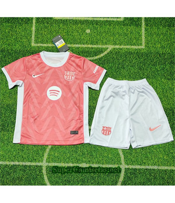 Tailandia Especial Equipacion Camiseta Barcelona Niño Rosa 2025 2026