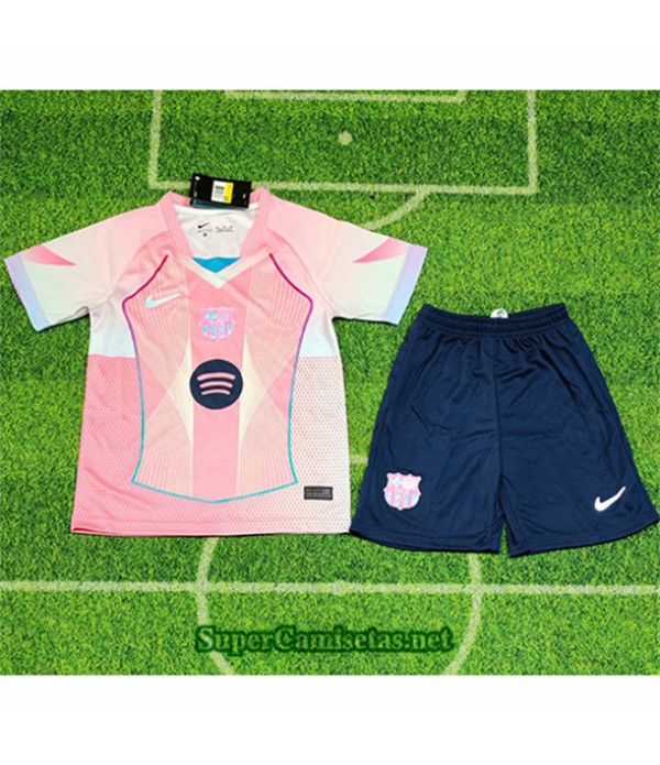 Tailandia Especial Equipacion Camiseta Barcelona Niño Rosa 2025 2026