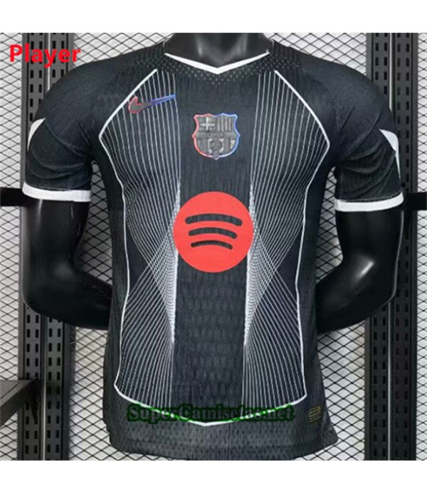 Tailandia Especial Equipacion Camiseta Barcelona Player Negro 2025 2026