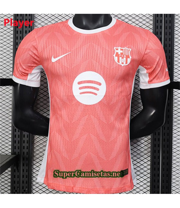 Tailandia Especial Equipacion Camiseta Barcelona Player Rosa/rojo 2025 2026
