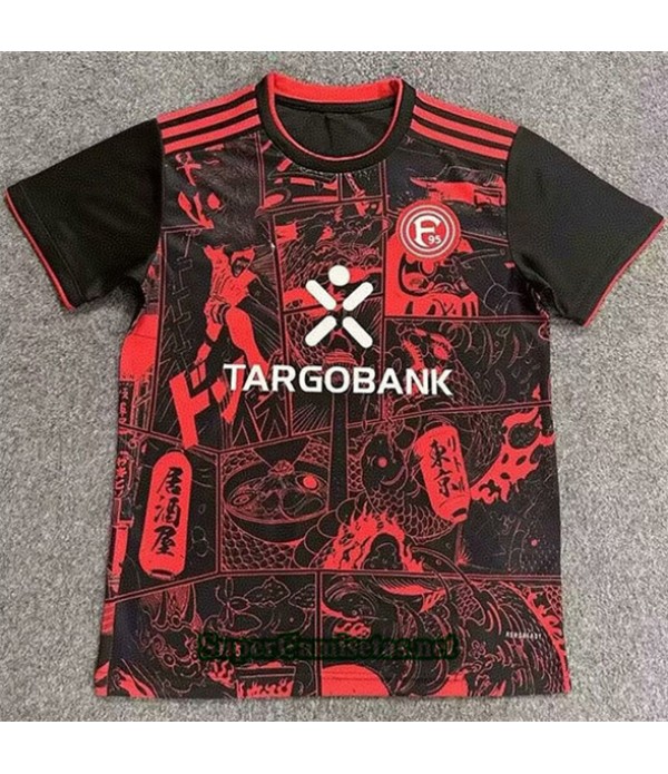 Tailandia Especial Equipacion Camiseta Fortuna Düsseldorf Negro/rojo 2025 2026