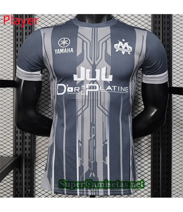 Tailandia Especial Equipacion Camiseta Marsella Player Gris 2025 2026