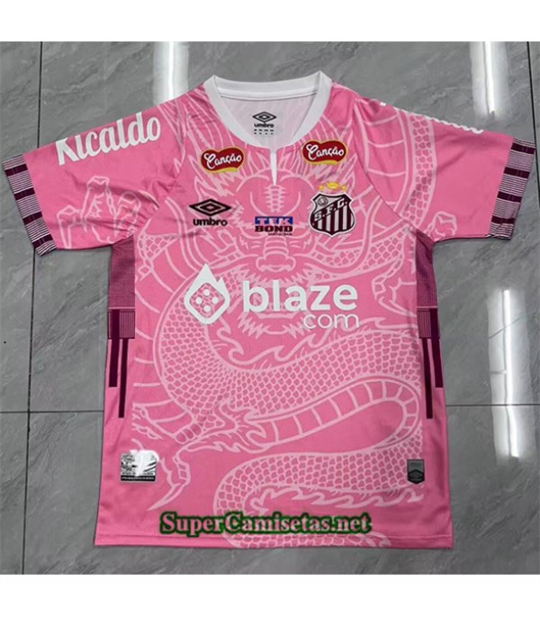 Tailandia Especial Equipacion Camiseta Santos Rosa...