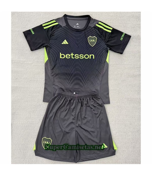 Tailandia Portero Equipacion Camiseta Boca Juniors Niño Gris/negro 2025 2026