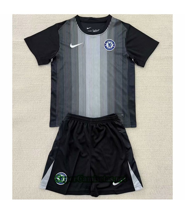 Tailandia Portero Equipacion Camiseta Chelsea Niño Negro 2025 2026