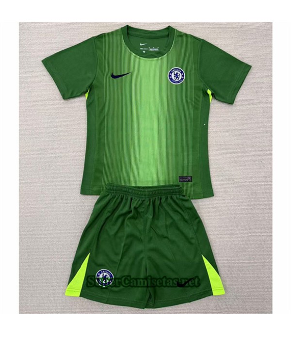 Tailandia Portero Equipacion Camiseta Chelsea Niño Vert 2025 2026