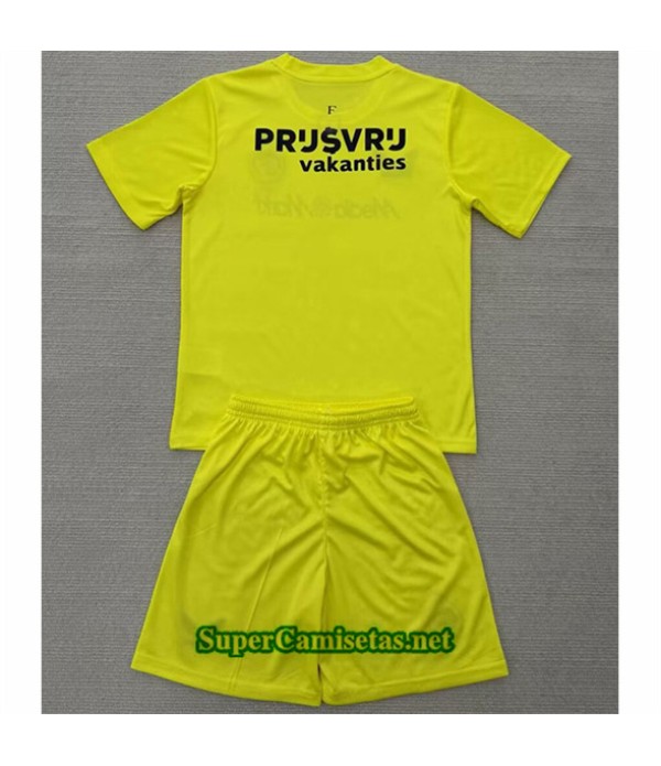 Tailandia Portero Equipacion Camiseta Feyenoord Niño Amarillo 2025 2026