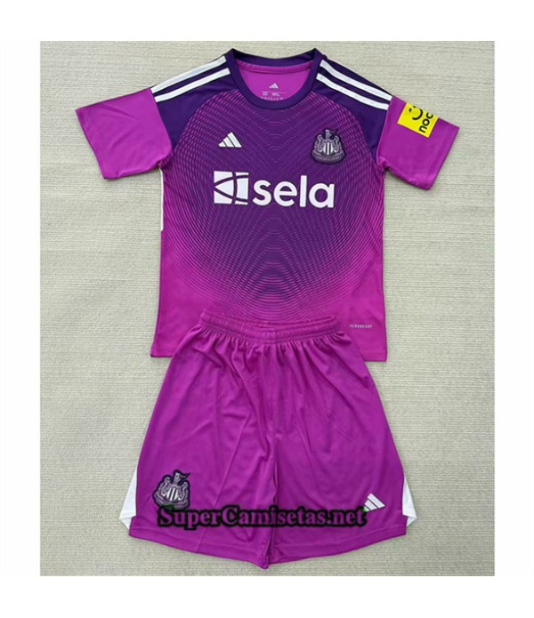 Tailandia Portero Equipacion Camiseta Newcastle United Niño Púrpura 2025 2026