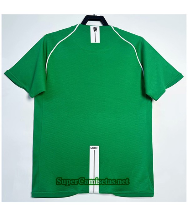 Tailandia Portero Equipacion Camiseta Retro Manchester United Verde 2007 08
