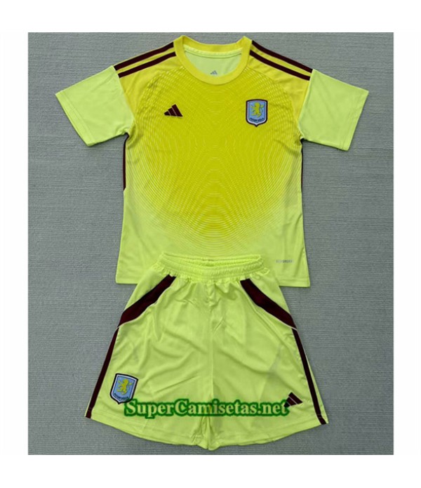 Tailandia Portero Equipacion Camiseta Villa Niño Amarillo 2025 2026
