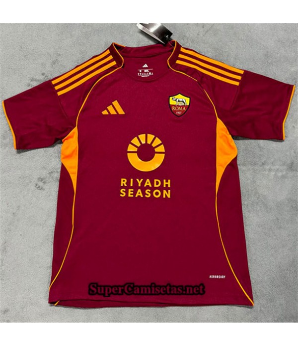Tailandia Primera Equipacion Camiseta As Roma 2025 2026