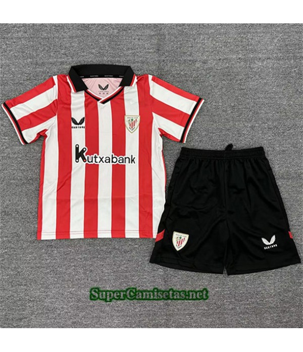 Tailandia Primera Equipacion Camiseta Athletic Bilbao Niño 2025 2026