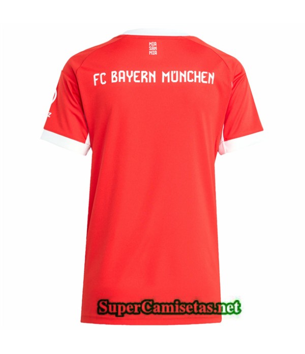 Tailandia Primera Equipacion Camiseta Bayern Munich Mujer 2025 2026