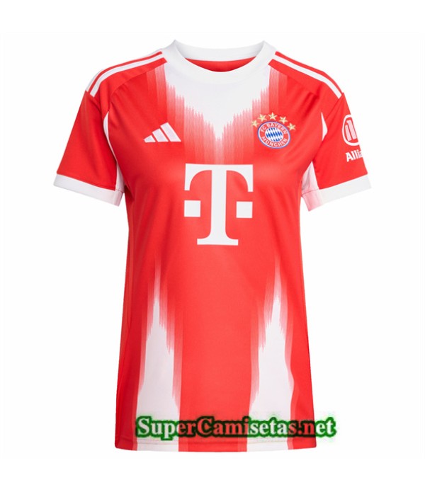 Tailandia Primera Equipacion Camiseta Bayern Munich Mujer 2025 2026