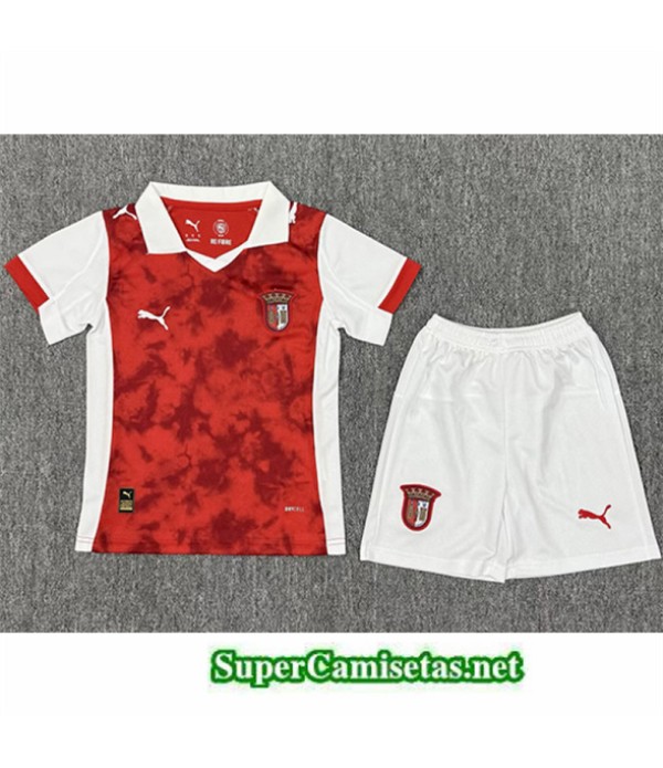 Tailandia Primera Equipacion Camiseta Braga Niño 2025 2026
