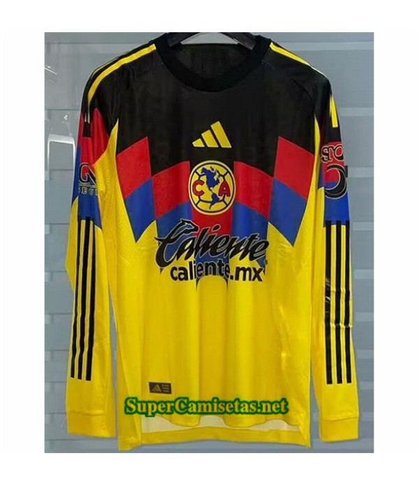 Tailandia Primera Equipacion Camiseta Cf America Player Manga Larga 2025 2026
