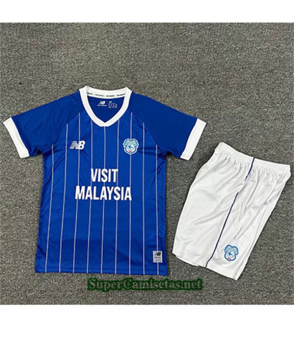 Tailandia Primera Equipacion Camiseta Cardiff City Niño 2025 2026