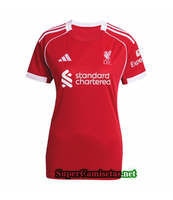 Tailandia Primera Equipacion Camiseta Liverpool Mujer 2025 2026