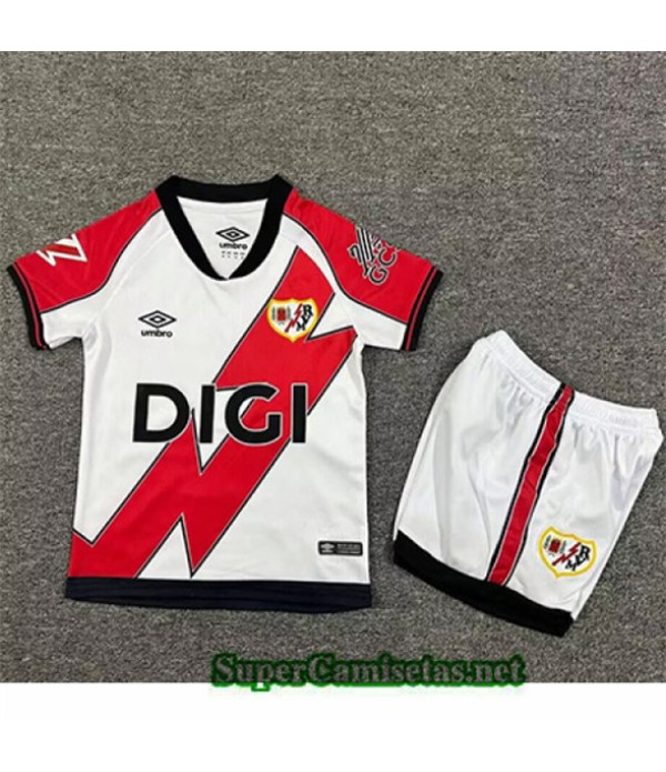 Tailandia Primera Equipacion Camiseta Rayo Vallecano Niño 2025 2026