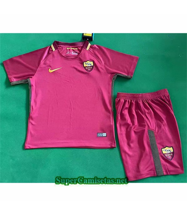 Tailandia Primera Equipacion Camiseta Retro As Roma Niño 2017 18
