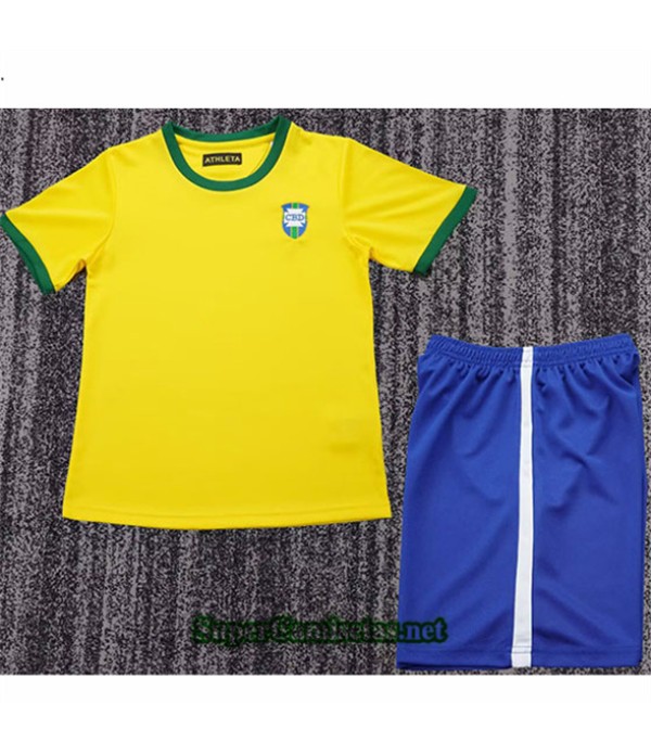 Tailandia Primera Equipacion Camiseta Retro Brasil Niño 1970