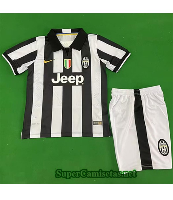Tailandia Primera Equipacion Camiseta Retro Juventus Niño 2014 15