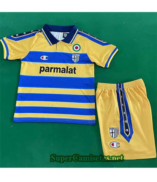 Tailandia Primera Equipacion Camiseta Retro Parme Calcio Niño 1999 00