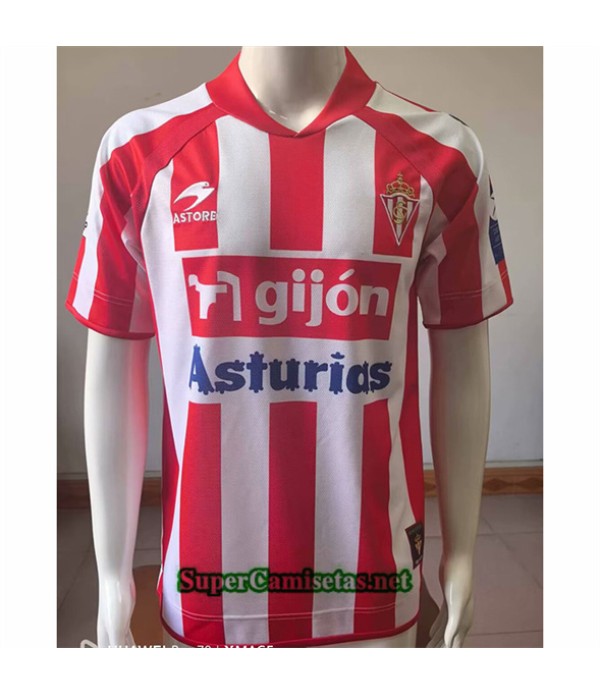 Tailandia Primera Equipacion Camiseta Retro Sporting Gijon 2008 09