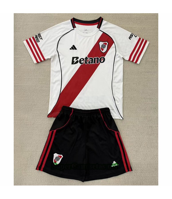Tailandia Primera Equipacion Camiseta River Plate Niño 2025 2026