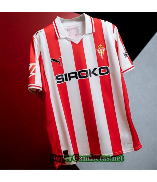 Tailandia Primera Equipacion Camiseta Sporting Gijon 2025 2026
