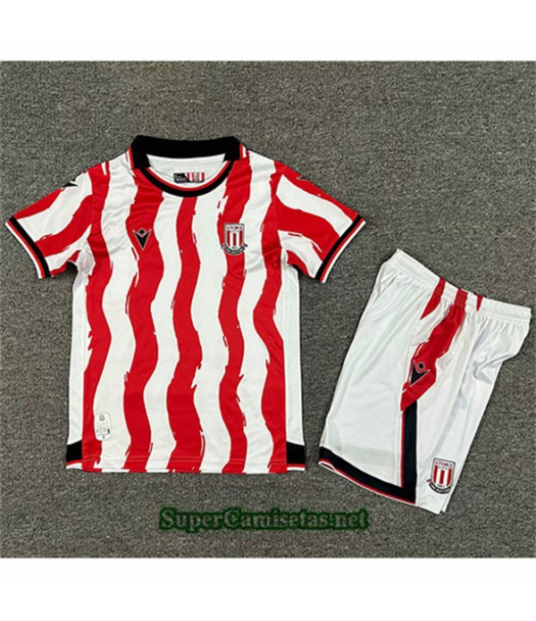 Tailandia Primera Equipacion Camiseta Stoke City Niño 2025 2026