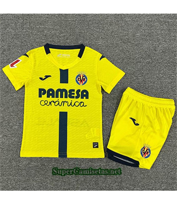 Tailandia Primera Equipacion Camiseta Villarreal Niño 2025 2026